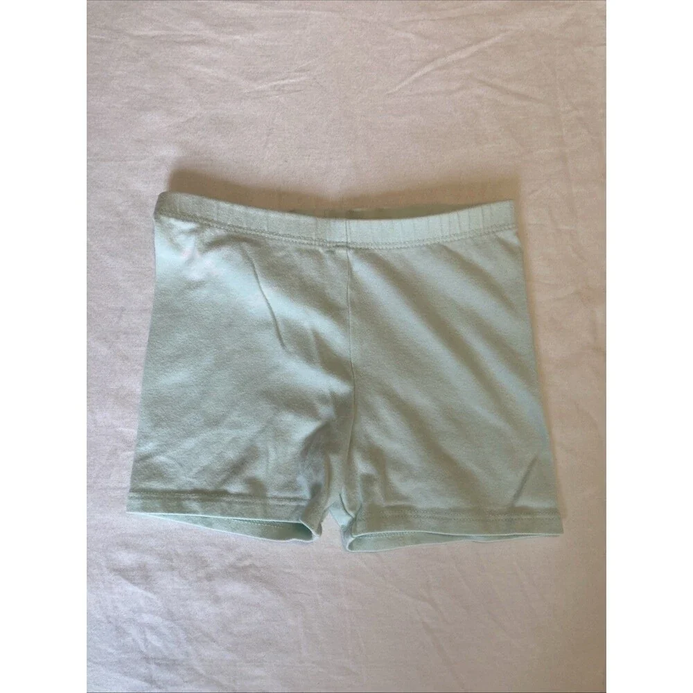 4T Cat & Jack girl clothes - one piece shorts | solid mint theme